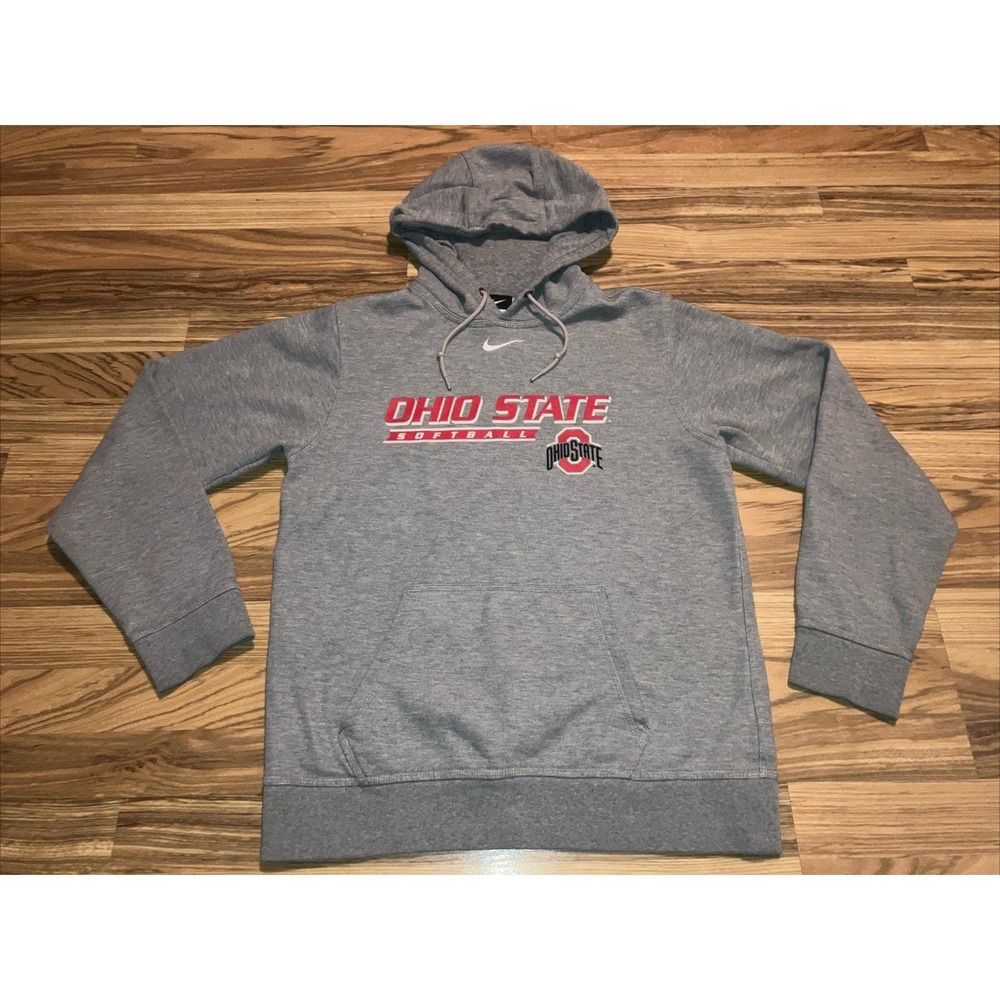 NIKE OSU OHIO STATE UNIVERSITY BUCKEYES SOFTBALL HOODIE Size Small